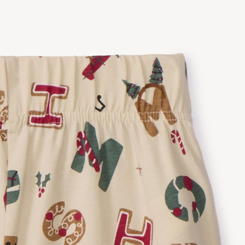 Set pyjama court de Noël en jersey pour garçon 