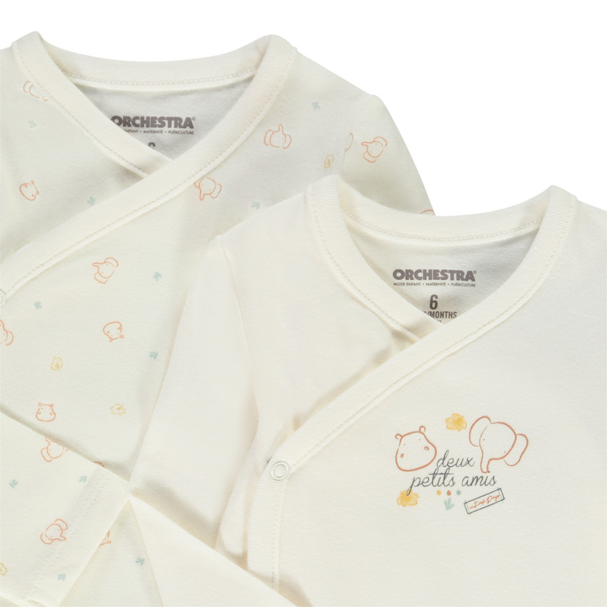 Σετ από 2 bodies με μακριά μανίκια και σχέδιο ζώων για μωρό  Additional Σετ από 2 bodies με μακριά μανίκια και σχέδιο ζώων για μωρό