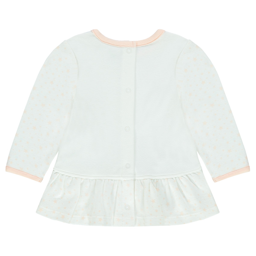 Μακρυμάνικη τουνίκ από ζέρσεϊ, τύπωμα  ©Smiley Baby 