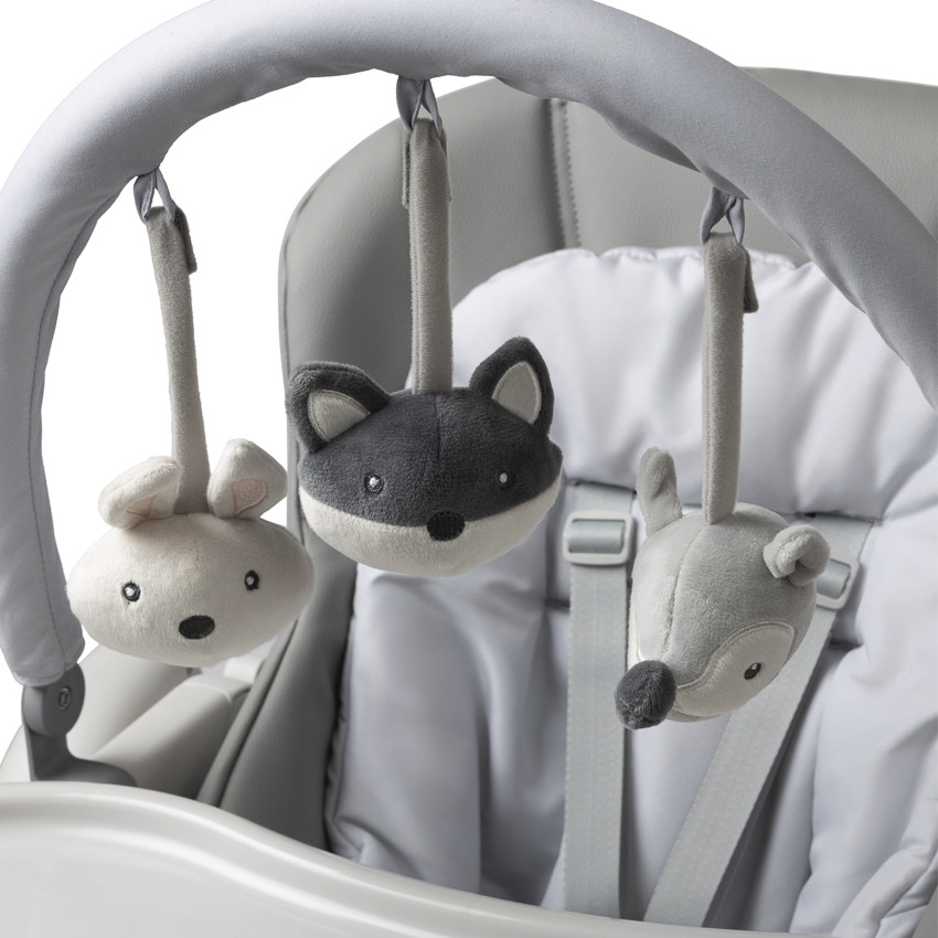 Πολυλειτουργική ρυθμιζόμενη καρέκλα φαγητού Harper γκρι 