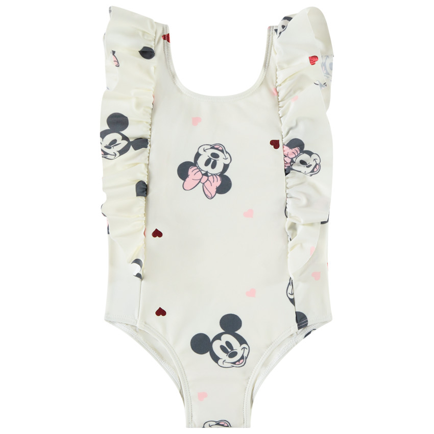Μαγιό 1 τεμάχιο Minnie Disney με βολάν για μωρό κορίτσι 