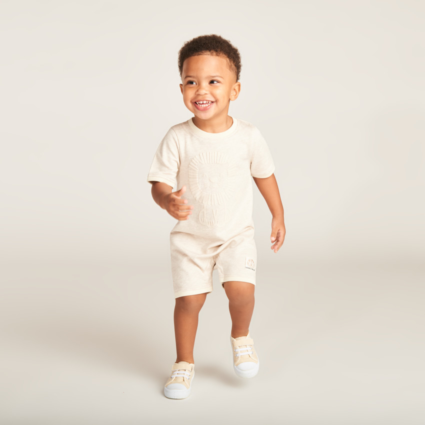 Σαλοπέτα κοντή με σχέδιο λιονταριού για αγοράκι. 