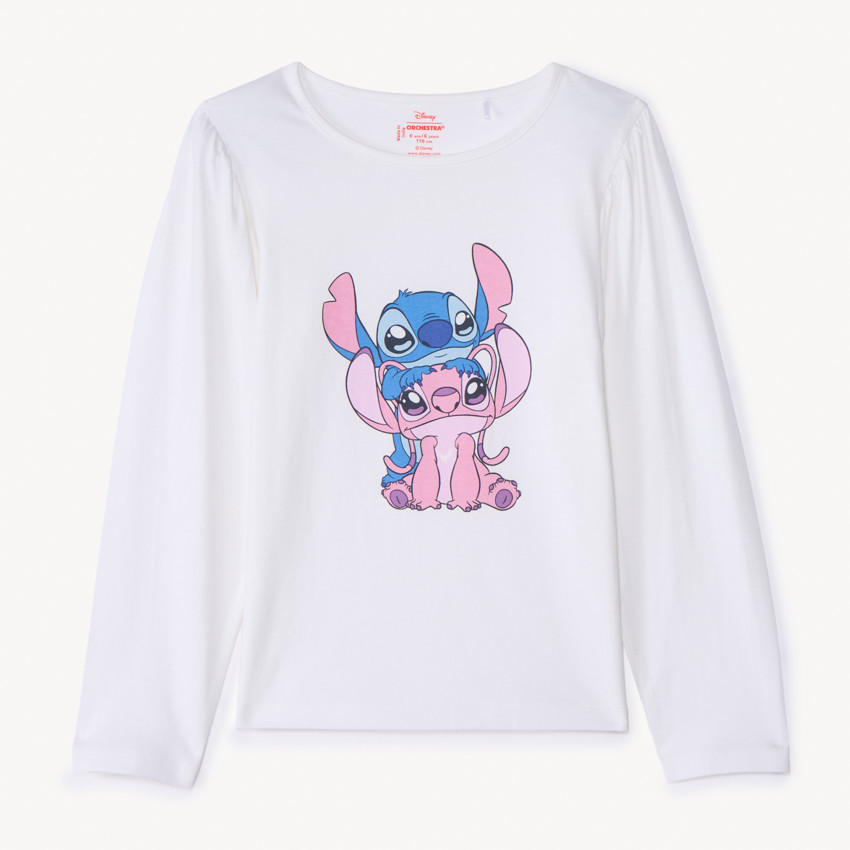T-shirt à manches longues Stitch & Angel Disney pour fille 