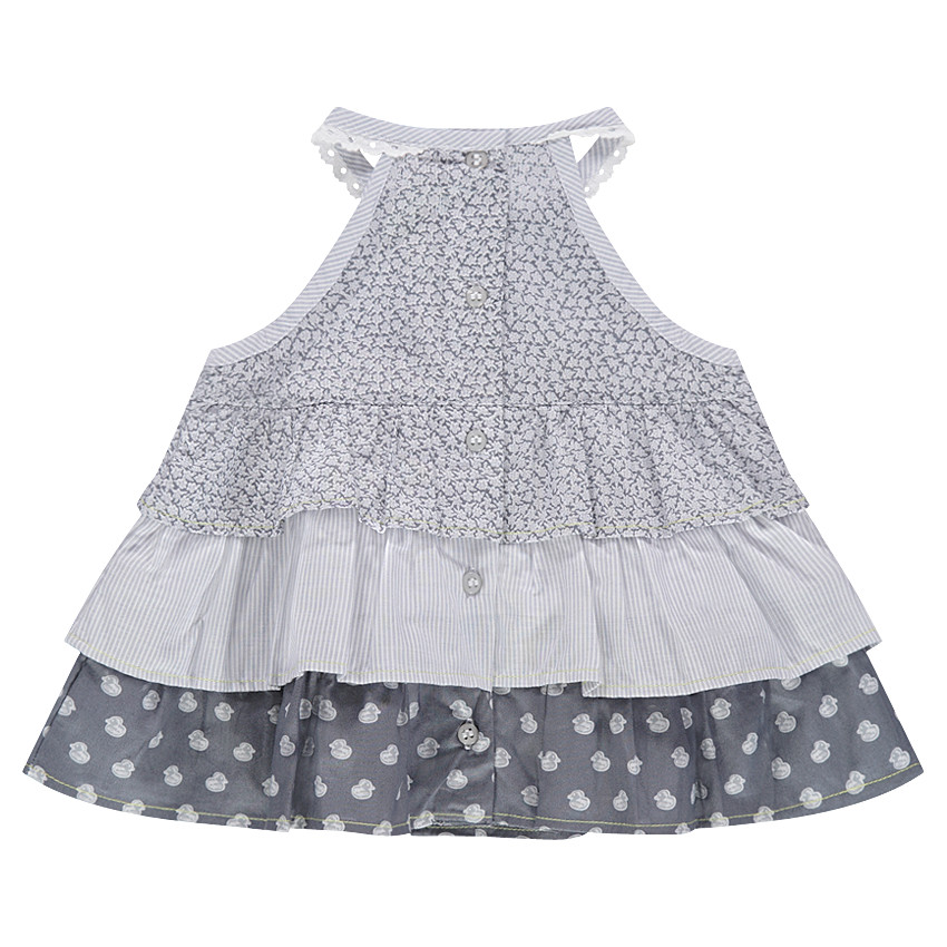 Τουνίκ με βολάν και μπάλωμα σε σχήμα πάπιας 