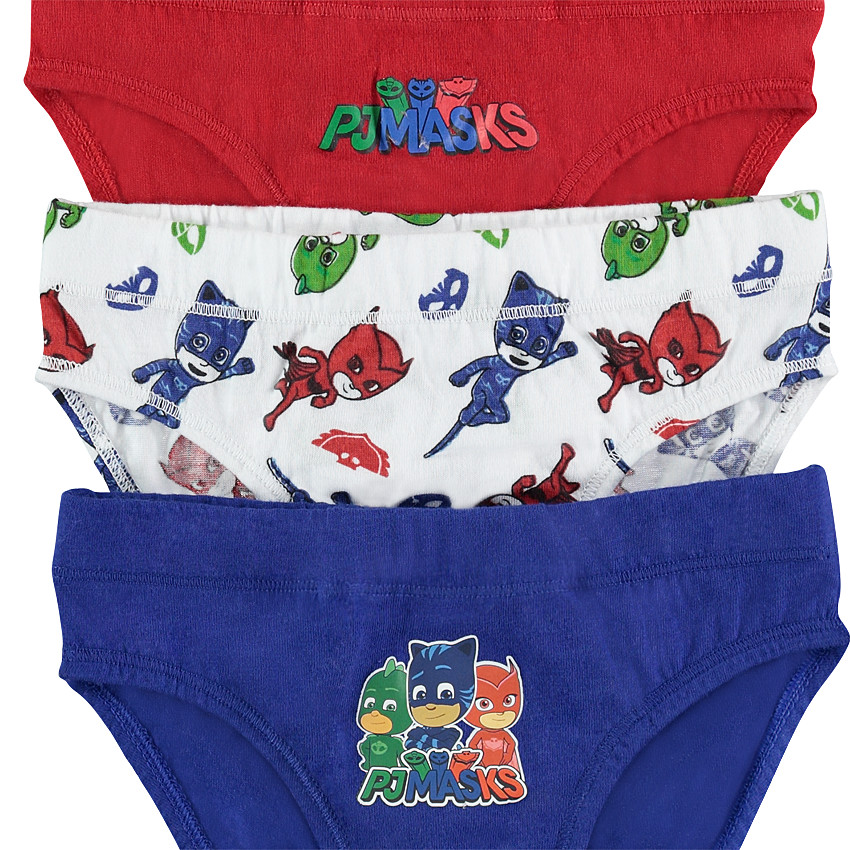 Σετ 3 βαμβακερά σλιπ με στάμπα "Ήρωες με πιτζάμες" ©2018 FrogBox/Ent. One UK Ltd 