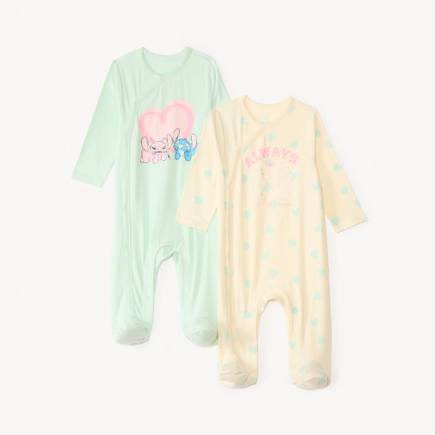 Σετ 2 γιακάδων σε σύσταση jersey Stitch & Angel Disney για κορίτσια μωρά. 