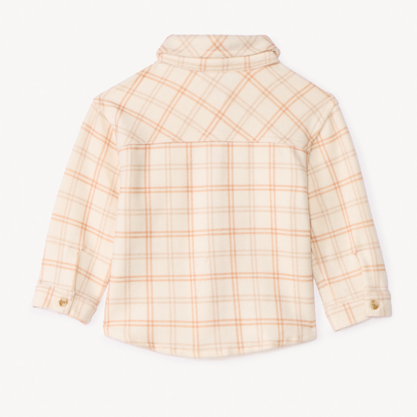 Γιακάς φούτερ φλανούν σε φλοράλ σχέδιο για κορίτσι μωρού 