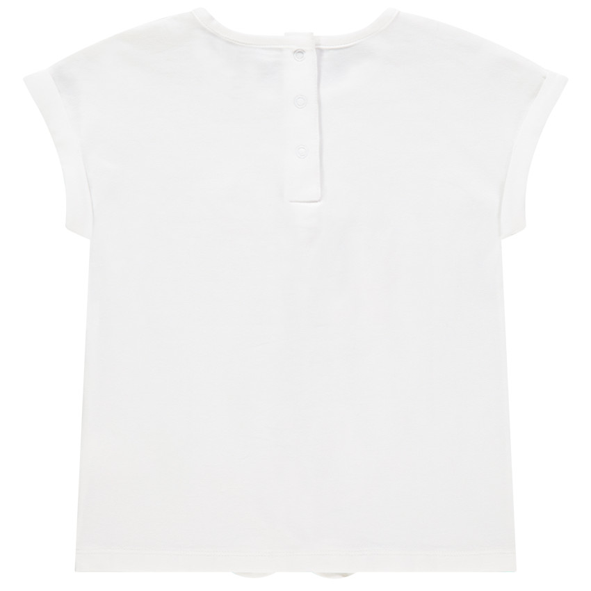 T-shirt κοντομάνικο με οργανικό βαμβάκι σχέδιο φρούτα με glitter  