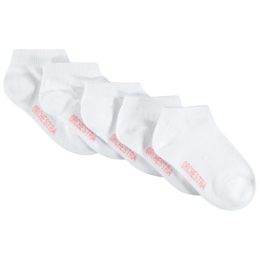 Lot de 5 paires de chaussettes courtes unies 