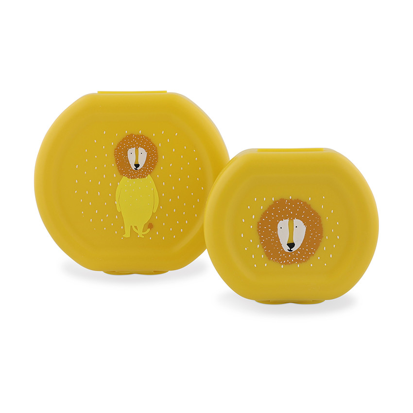 Σετ από 2 gigogne lunchbox κίτρινες Mr. Lion 