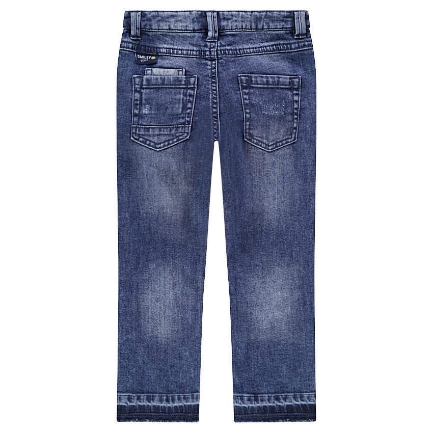 Τζιν με used όψη και απλικέ σήματα ©Smiley  Additional Τζιν με used όψη και απλικέ σήματα ©Smiley