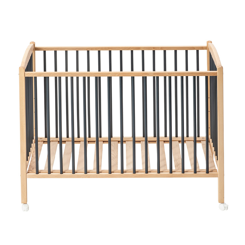 Κρεβατι 70Χ140Cm Φυσικο/Ανθρακι 