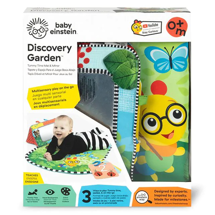 Discovery Garden χαλάκι δραστηριοτήτων & καθρέφτης BABY EINSTEIN  