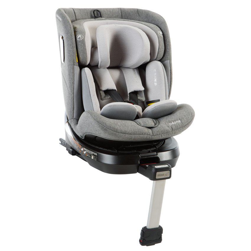 Κάθισμα αυτοκινήτου περιστρεφόμενο i-Size 40-150 cm P4One Xelium γκρι 