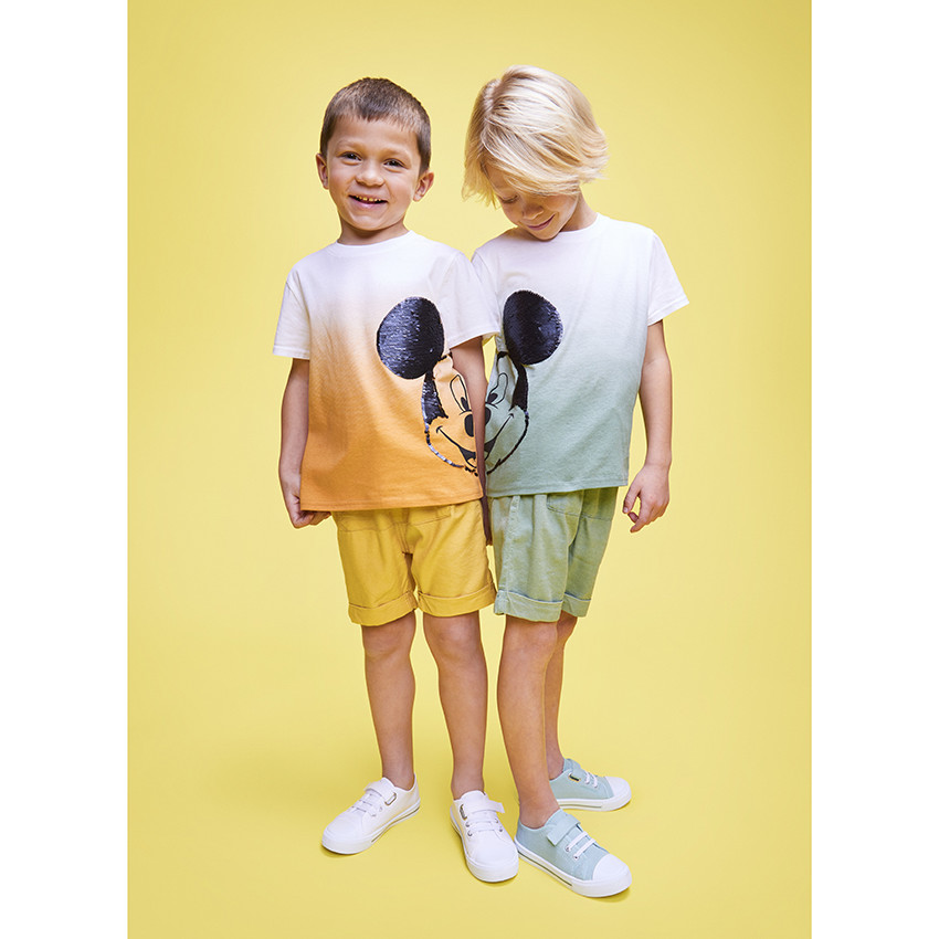 Βερμούδα από βαμβακερό με τσέπη καγκουρό για αγόρι 