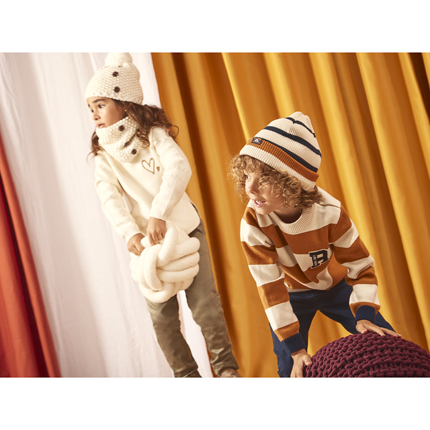 Πουλόβερ πλεκτό με κέντημα για κορίτσι 