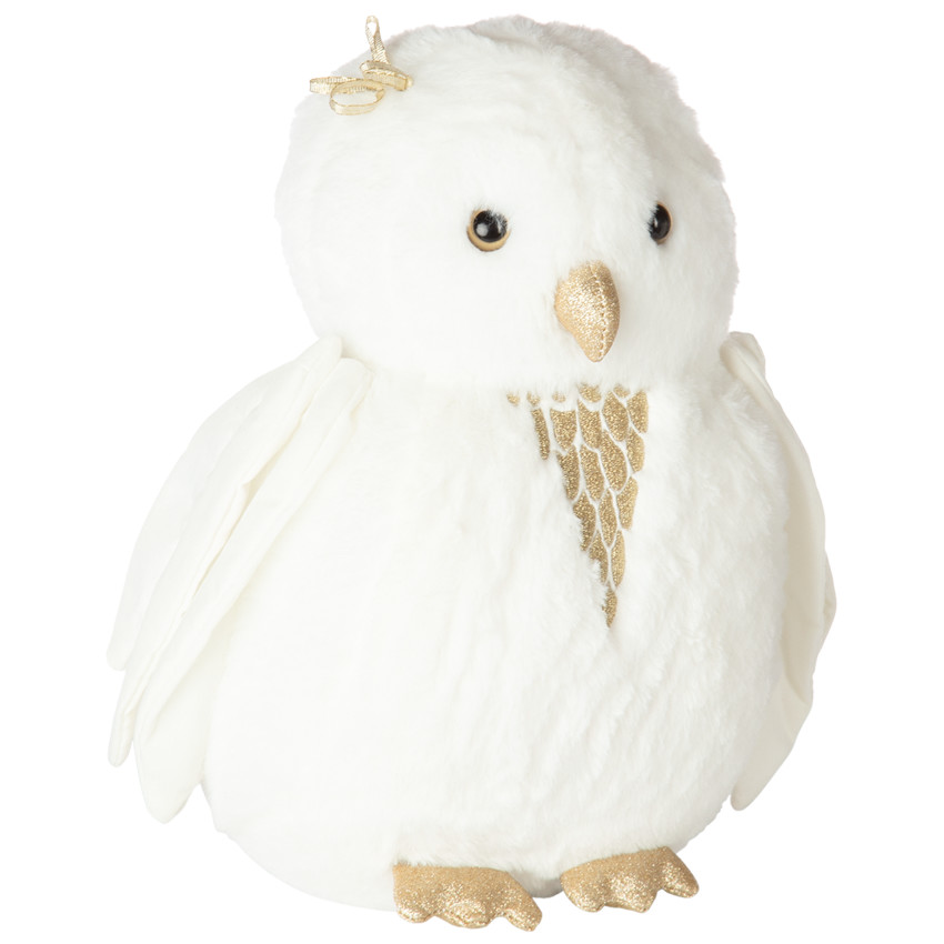 Peluche forme Chouette en sherpa Hiver magique  Additional Peluche forme Chouette en sherpa Hiver magique