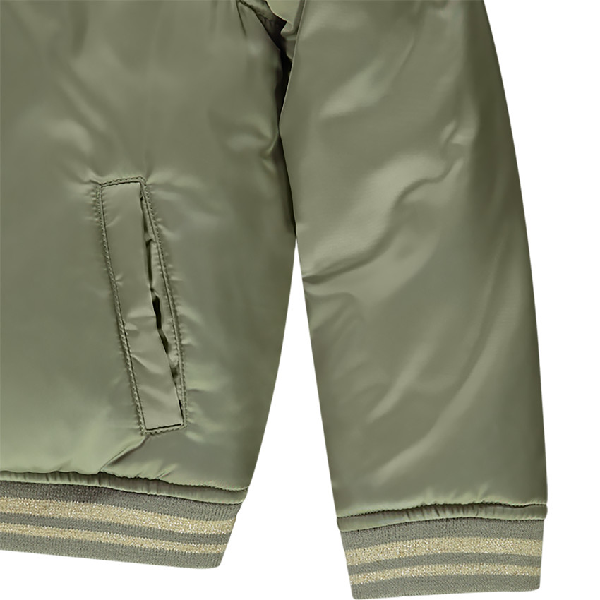 Bombers fantaisie doublée en sherpa pour fille Main Bombers fantaisie doublée en sherpa pour fille