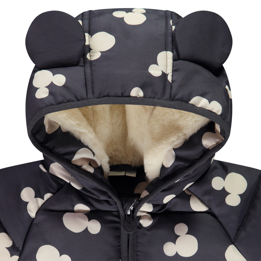 Ζακέτα από sherpa με σχέδιο Mickey Disney και κουκούλα με ανάγλυφο. 