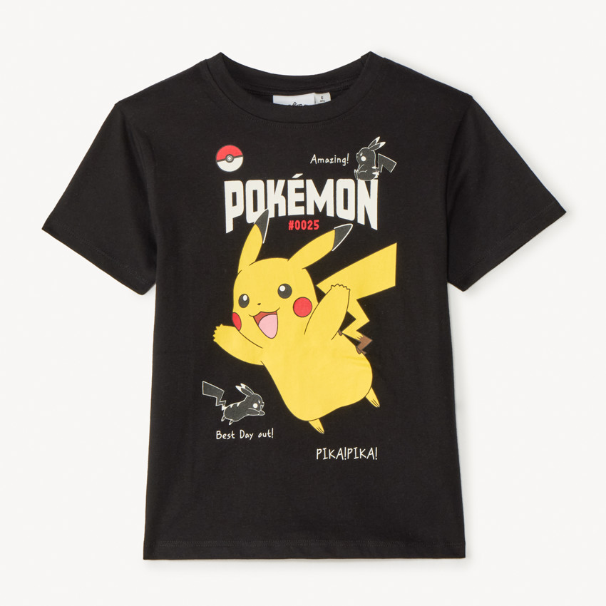T-shirt κοντομάνικο με εκτύπωση Pikachu Pokémon για αγόρι 