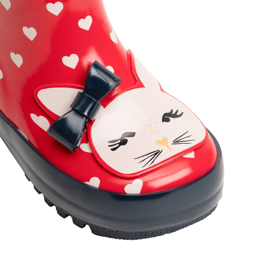 Bottes de pluie fourrées pour fille à coeurs et print lapin   Additional Bottes de pluie fourrées pour fille à coeurs et print lapin