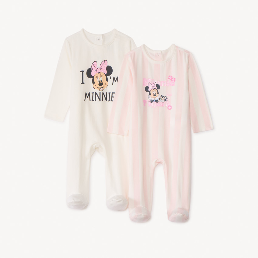 Σετ από 2 μαλακά καλύμματα Minnie Disney για κορίτσι μωρού. 