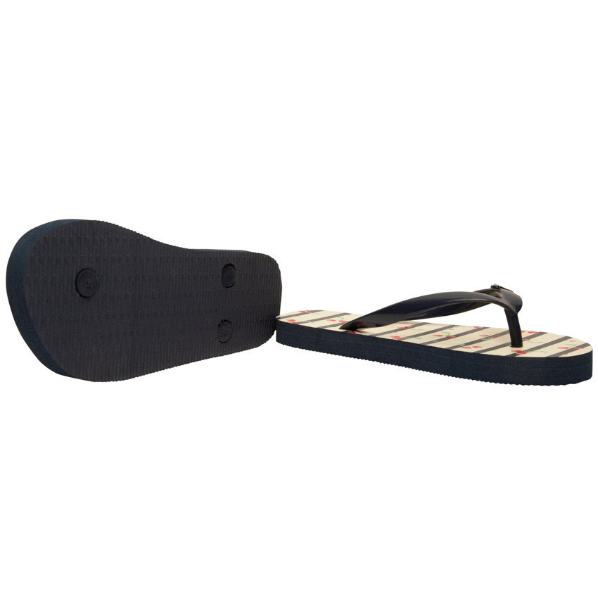 Σαγιονάρες ριγέ με print και badge κεράσια για κορίτσι με λουράκι ανάλογα με την ηλικία 