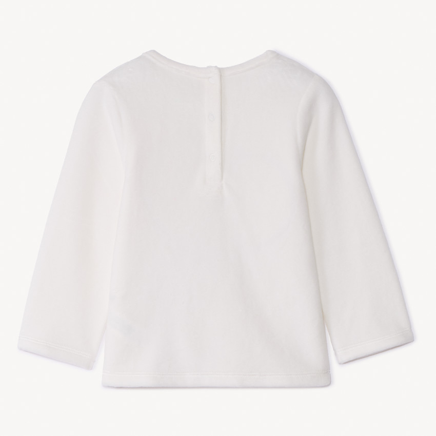 Set pyjama 2 pièces en velours Stitch Disney pour bébé fille avec finitions différentes selon l'âge 