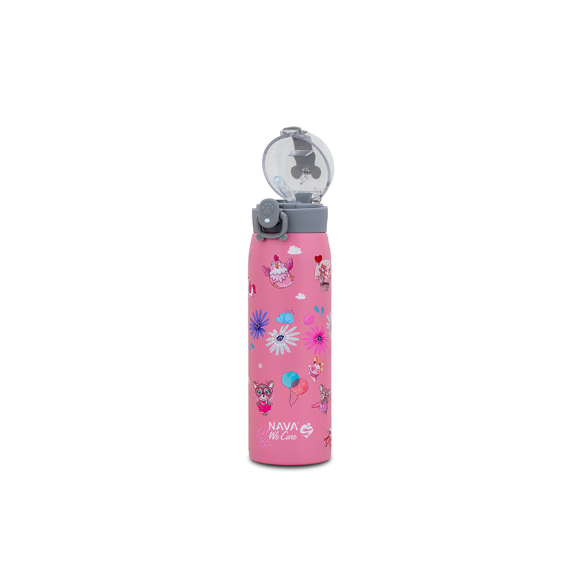 Θερμός μπουκάλι ανοξείδωτο "We Care" Pinky Girly 500ml 