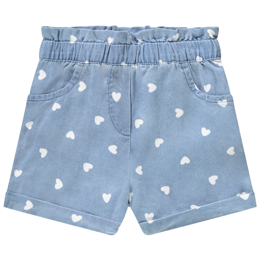 Σορτς paperbag από lyocell print καρδιές για bebe κορίτσι  Additional Σορτς paperbag από lyocell print καρδιές για bebe κορίτσι