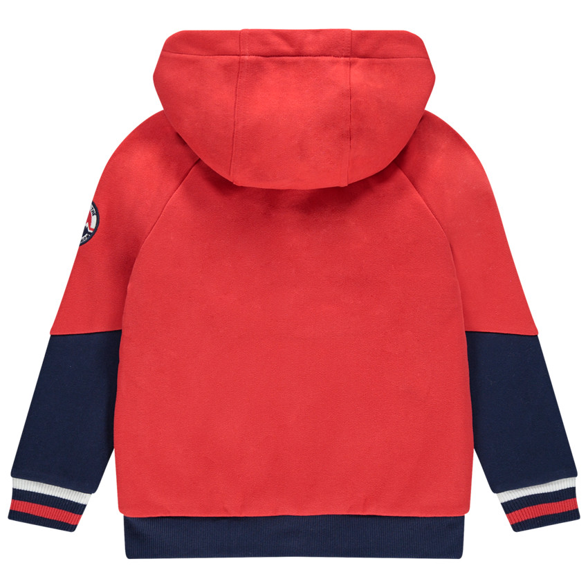 Ζακέτα από φανέλα με κουκούλα, επένδυση sherpa και κεντημένη φράση  Additional Ζακέτα από φανέλα με κουκούλα, επένδυση sherpa και κεντημένη φράση