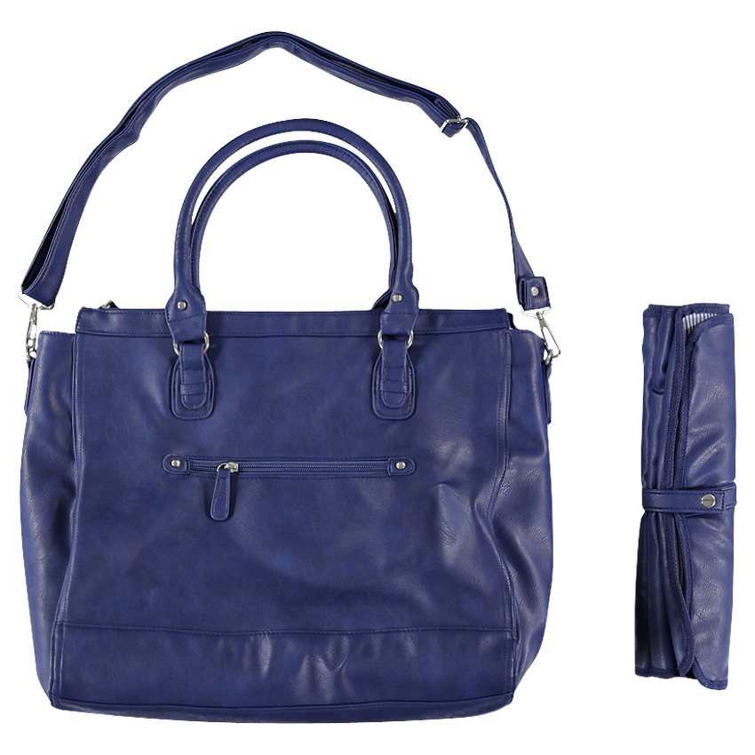 Sac à langer effet cuir uni 