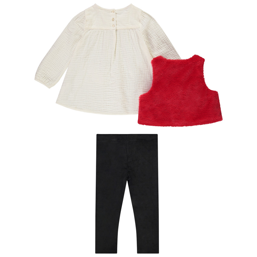 Σετ 3 τεμαχίων print φαντεζί για bebe κορίτσι 