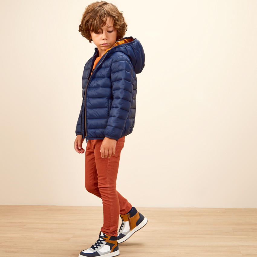 Παντελόνι twill μονόχρωμο για αγόρι 