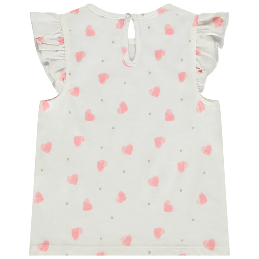 Σετ από κοντομάνικα μπλουζάκια φαντεζί για bebe κορίτσι 