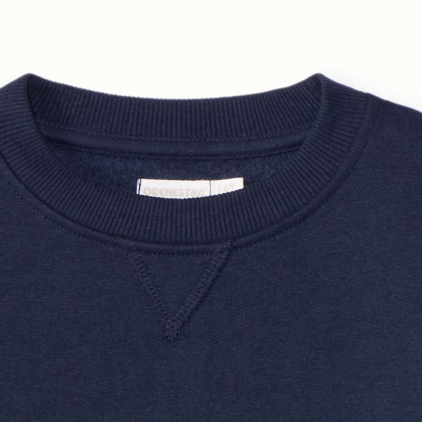 Φούτερ από molleton μονόχρωμο για αγόρι 