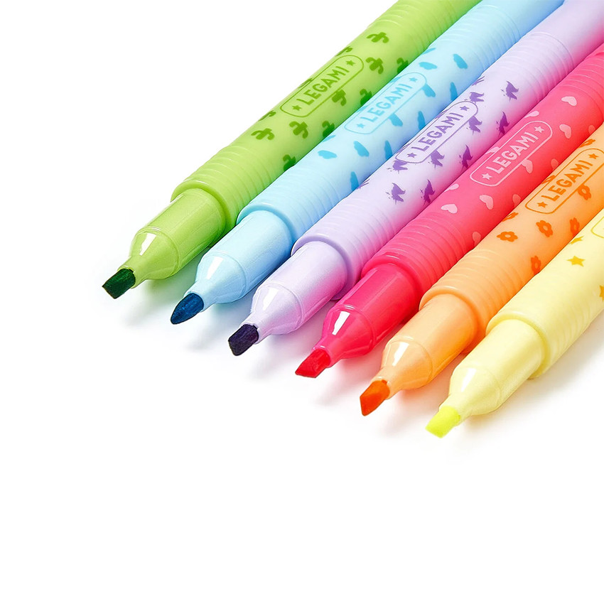 Σετ 6 υπογραμμιστών που σβήνουν Magic Highlighters 