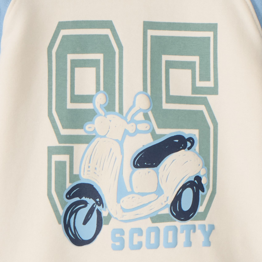 Σετ φούτερ πλεκτό molleton και παντελόνι jogging cargo για μωρό αγόρι 