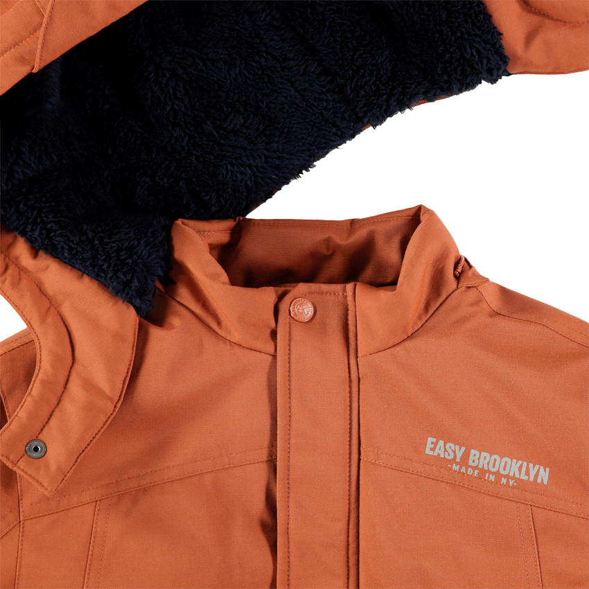 Παρκά από τουίλ με επένδυση sherpa και τσέπες  Additional Παρκά από τουίλ με επένδυση sherpa και τσέπες