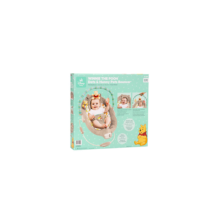 Βρεφικό Ρηλάξ με Δόνηση DISNEY Winnie the Pooh Dots & Hunny Pots  