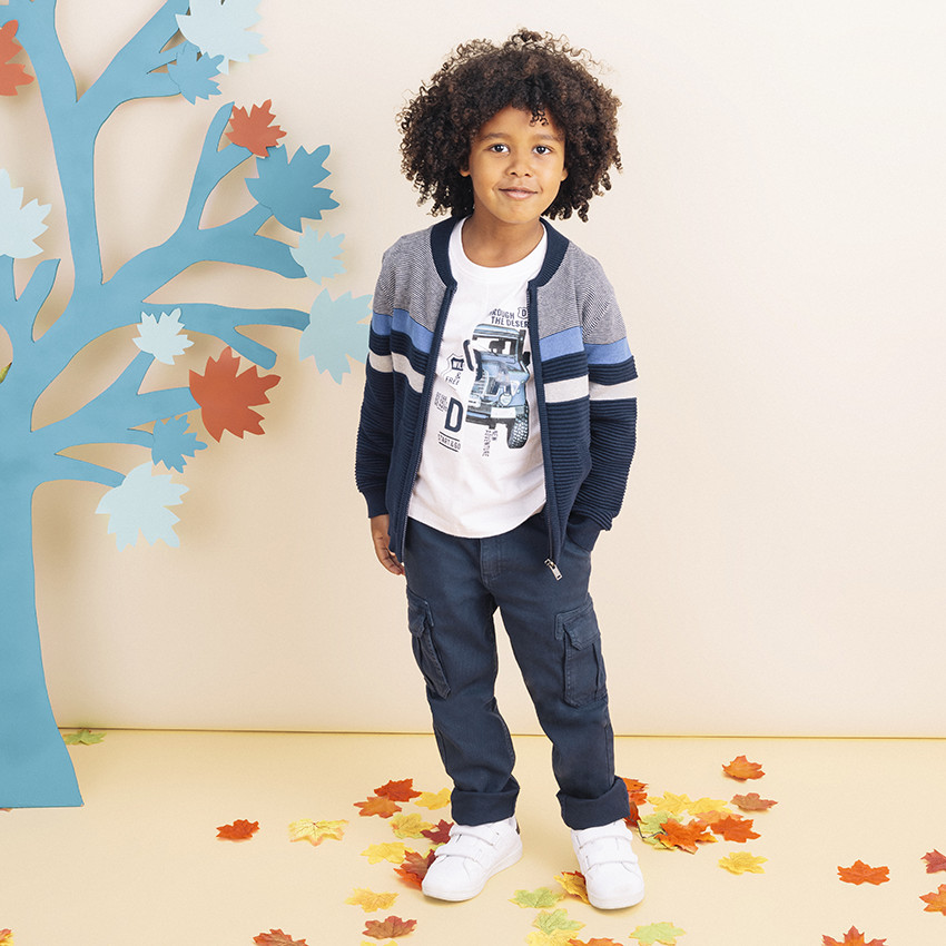 T-shirt manches longues effet 2 en 1 print 4x4 