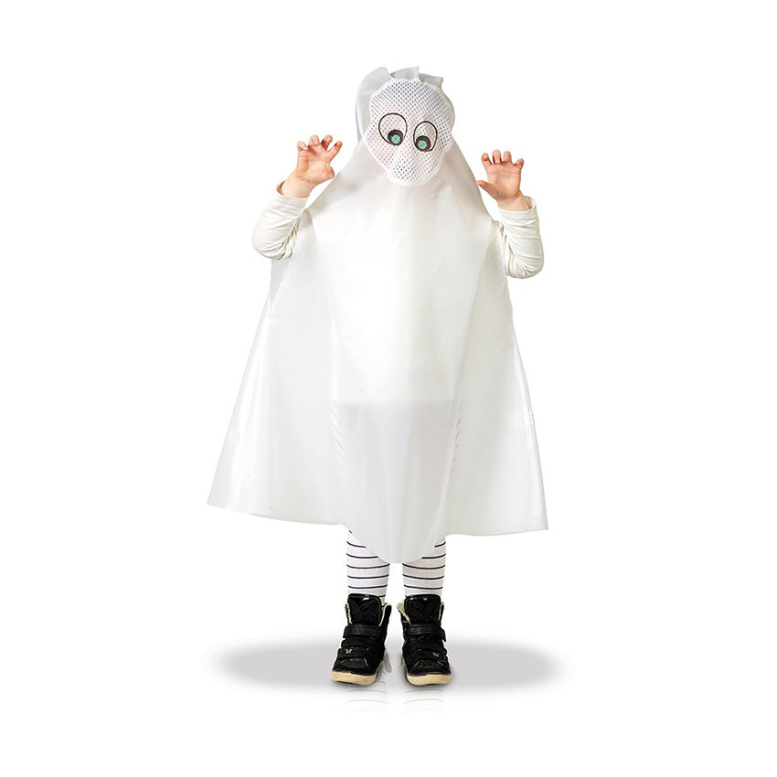 Στολή φάντασμα unisex λευκή 