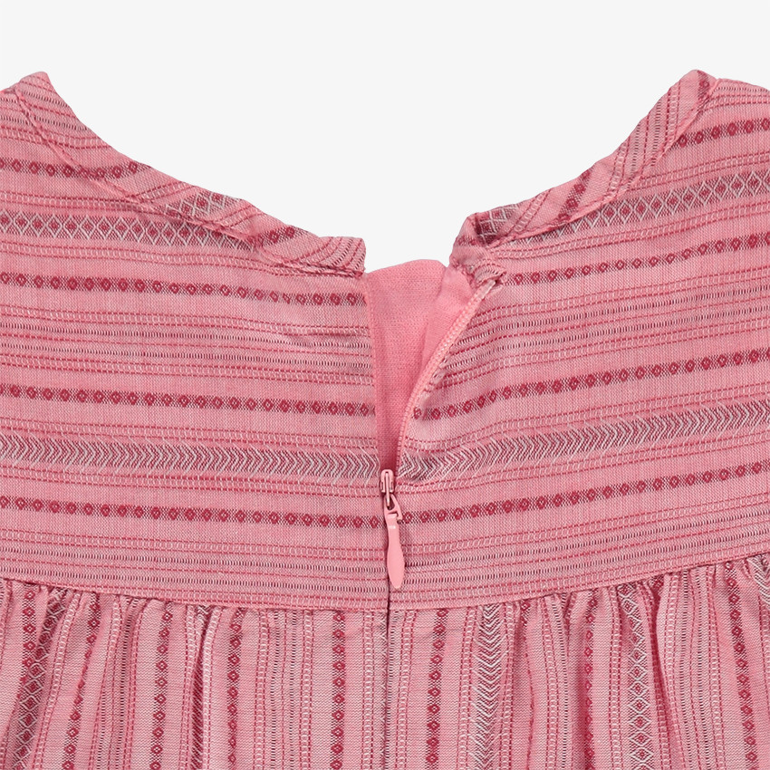 Τουνίκ με μανίκια 3/4 από βουάλ βαμβακερό ύφασμα με κεντήματα στο στήθος 