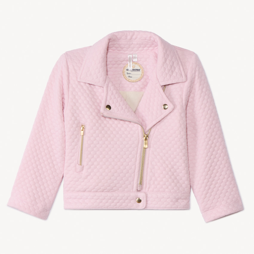 Μπουφάν perfecto από molleton με επένδυση sherpa για bebe κορίτσι 