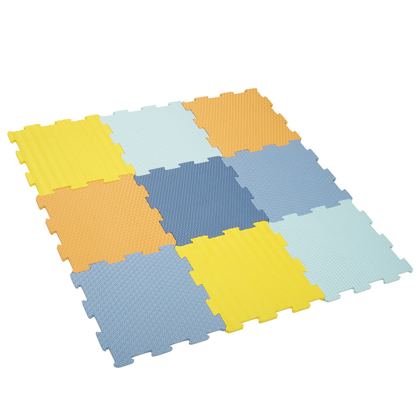 Χαλάκι δραστηριοτήτων από αφρώδες υλικό με υφή 90 x 90 cm 