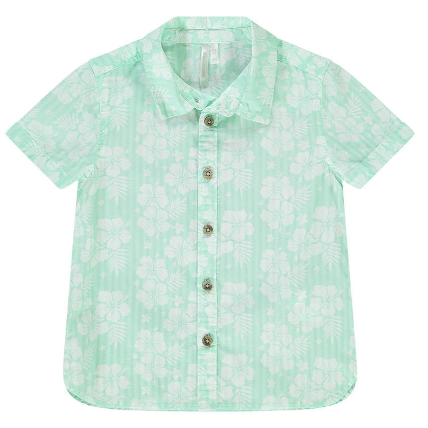 Chemise manches courtes imprimé hibiscus pour bébé garçon  Additional Chemise manches courtes imprimé hibiscus pour bébé garçon