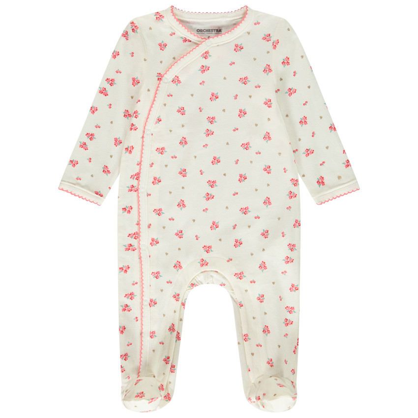 Φορμάκι από jersey με λουλουδάτο σχέδιο για bebe κορίτσι 