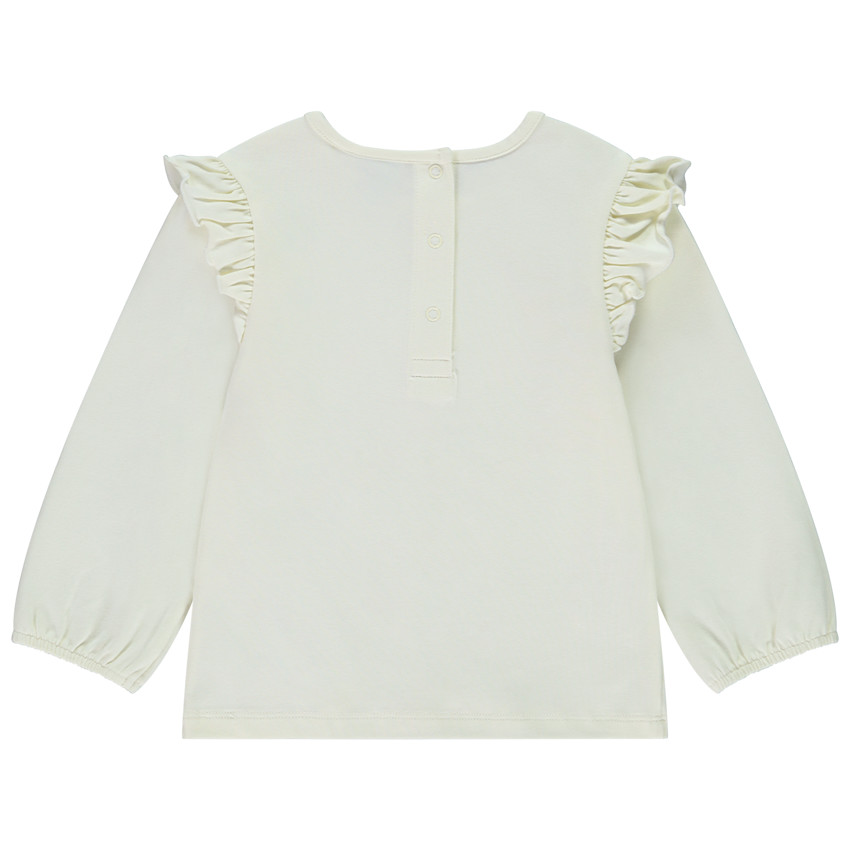 T-shirt μακρυμάνικο με βολάν Marie Disney για κορίτσι μωρό 