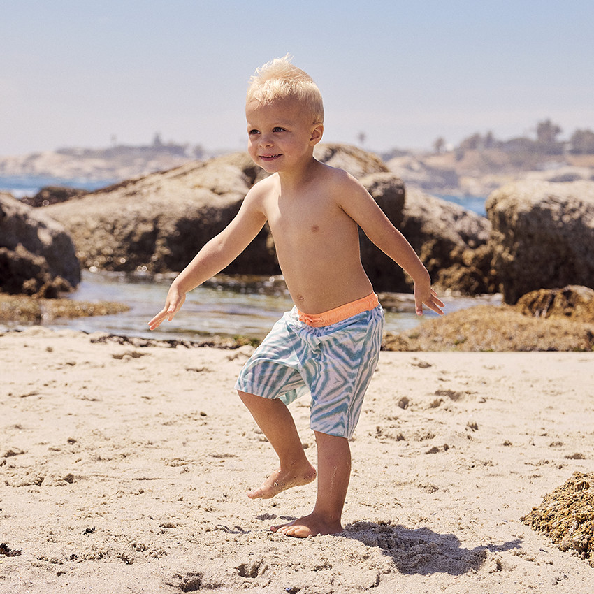 Σορτς de bain effet tie & dye για bebe αγόρι 