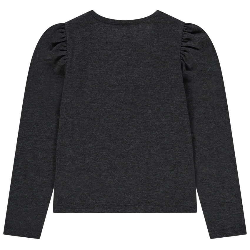 T-shirt μακρυμάνικο με μήνυμα σχέδιο και touch χρυσαφί 